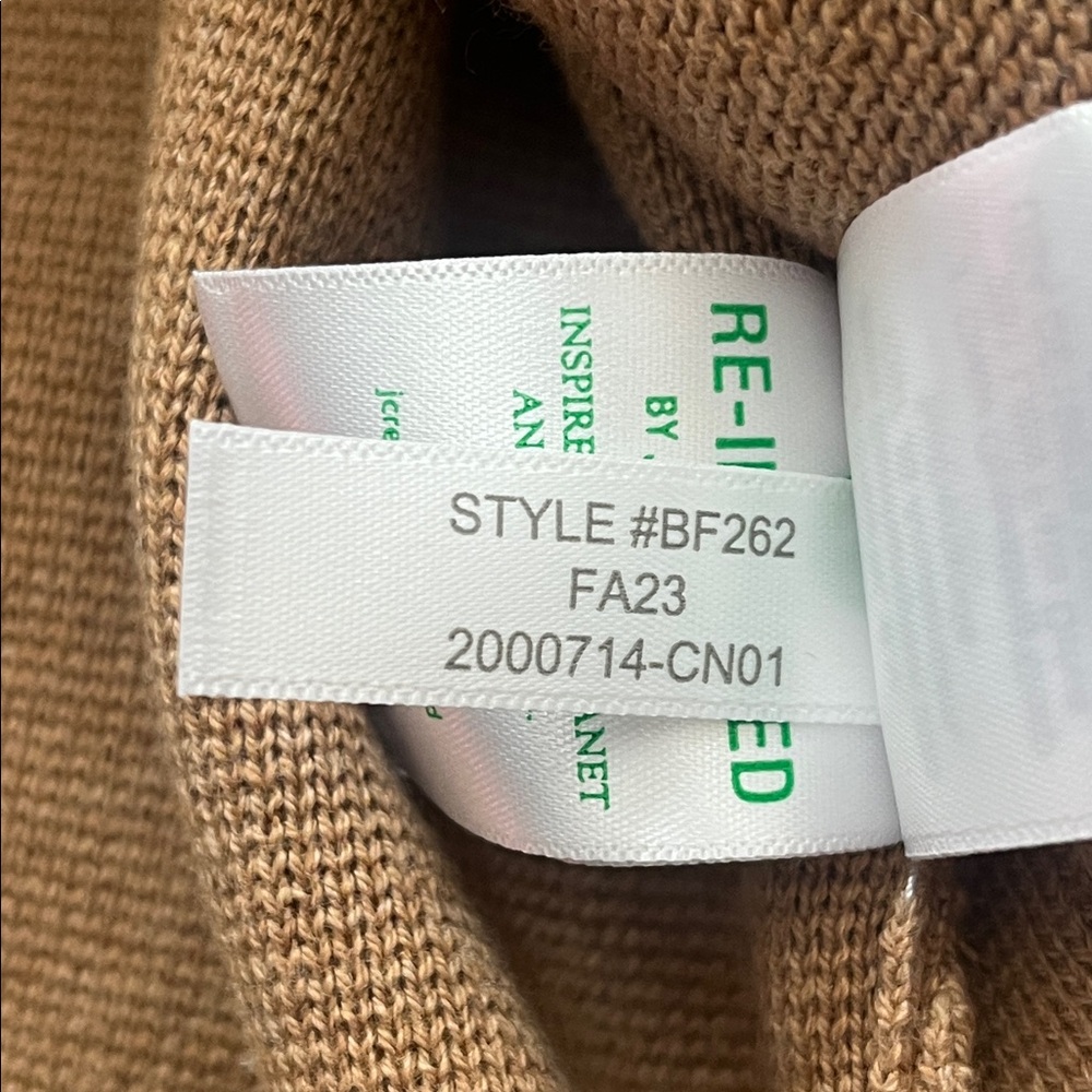 J. Crew Factory Schoolboy Sweater Blazer Cardigan in Camel Tan. - Picture 12 of 12